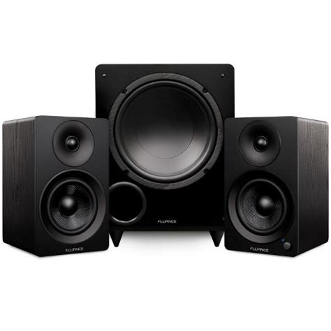 Fluance Ai41 Powered 5" Stereo Bookshelf Speakers, Db10 10" Powered ...