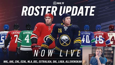 NHL 19 OCTOBER ROSTER UPDATE REVIEW - YouTube