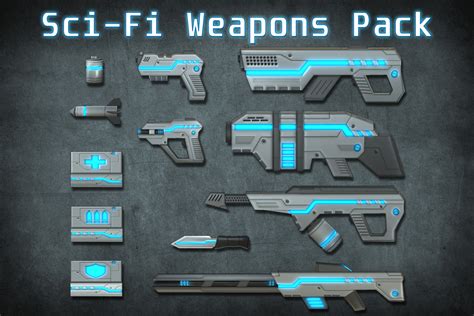 Sci-fi Weapons pack | 3D 총기 | Unity Asset Store