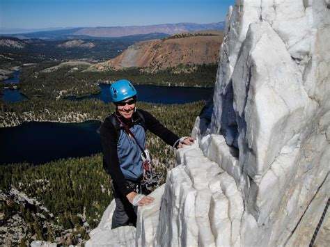 Crystal Crag guided climb of the North Arete, 5.7, near Mammoth Lakes ...