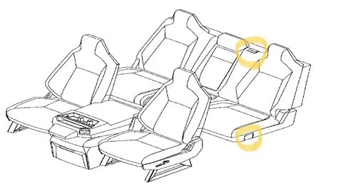 Folding rear seats (& center seat) confirmed in new Cybertruck patent ...