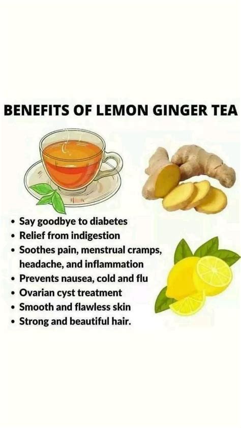 lemon ginger benefits | Healthy drinks, Health, Tea health benefits