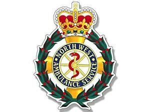 4" UNITED KINGDOM NORTH WEST AMBULANCE SERVICE BADGE CREST STICKER ...