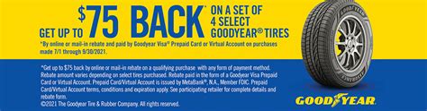 Goodyear Tires 2021 Rebate | Tires-easy.com