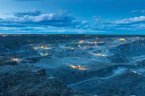 The Canadian Malartic open pit gold mine in Quebec, owned by Agnico ...