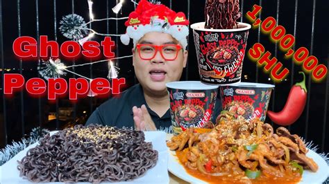 Cay Thét Ra Lửa Với Mì Cay Nhất Thế Giới GHOST PEPPER | Mukbang | Thằng ...