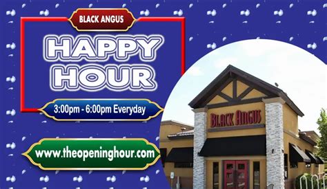 Black Angus Happy Hour Times & Menu with Prices 2023