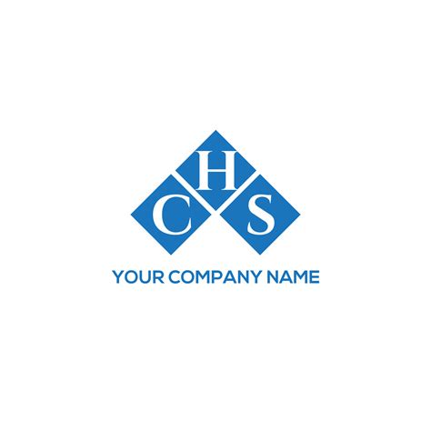 CHS letter logo design on WHITE background. CHS creative initials ...