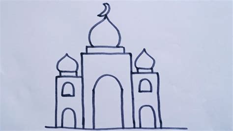 Cara Menggambar Masjid Mudah Untuk Pemula How To Draw Mosque Easy Step By Step – Otosection