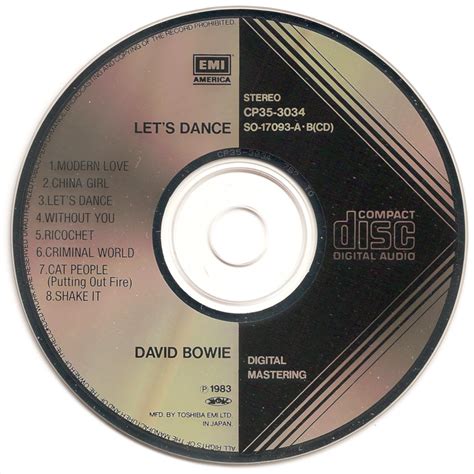 The First Pressing CD Collection: David Bowie - Let's Dance