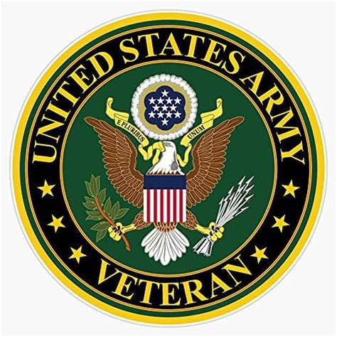 Amazon.com - Round U.S Army Veteran Sticker (United States Vinyl Vet ...