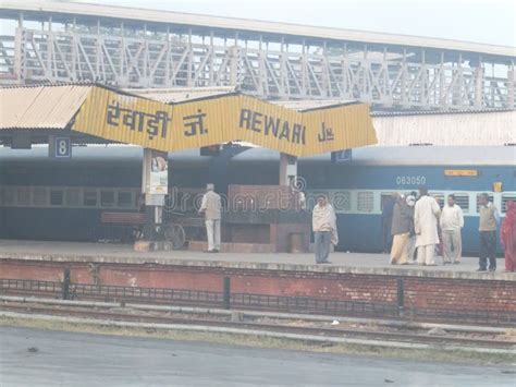 Rewari Railway Station in India Editorial Photography - Image of ...