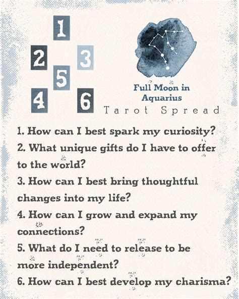 Full Moon in Aquarius 2022 Tarot Spread | Apollo Tarot Blog