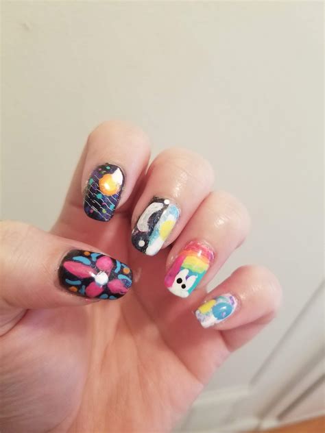 Not amazing, but my attempt at Terraria themed nails! : r/Terraria