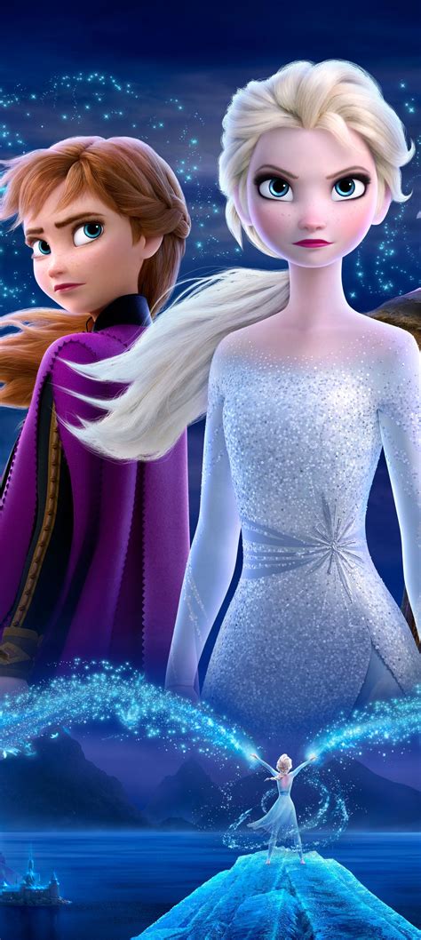 Movie Frozen 2, Elsa (Frozen), Anna (Frozen), 1440x3216 Phone HD Wallpaper