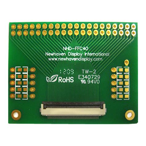 40-Pin 0.5mm Pitch FFC Connector Breakout Board