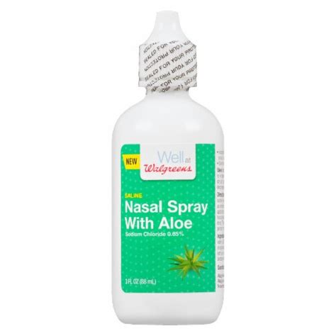 Walgreens Saline Nasal Spray with Aloe, 3 fl oz - Fred Meyer