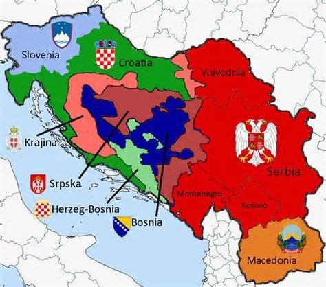 The Yugoslav Wars (1991–1995) - Bing Imágenes | Historical maps, History war, War