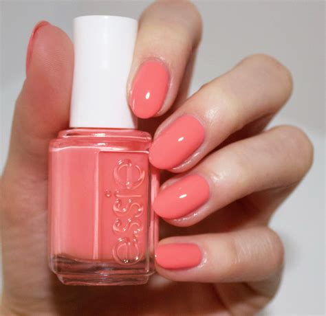 Essie spring 2016 collection - lounge lover - pretty peach pink - nail polish - spring nail ...