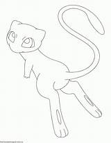 Pokemon Mew Coloring Pages Sketch Page sketch template