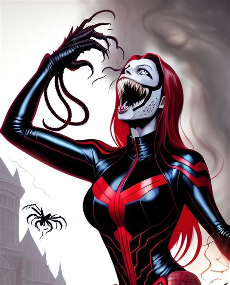 Venomized Black Widow 1 by VonPat on DeviantArt