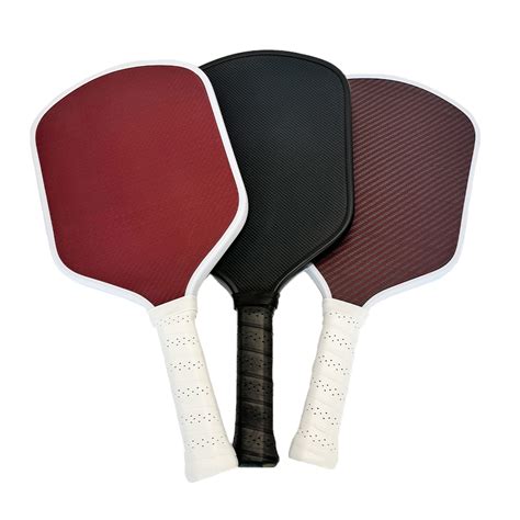 Hybrid Shape Red Kevlar And Carbon Fiber Mixed Surface Pickleball ...