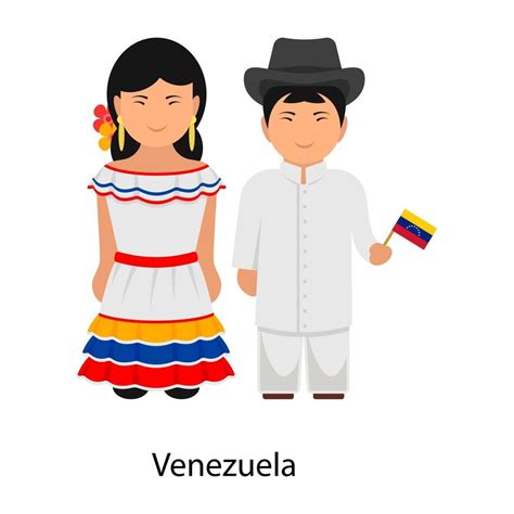 Venezuela Dress couple 2527466 Vector Art at Vecteezy