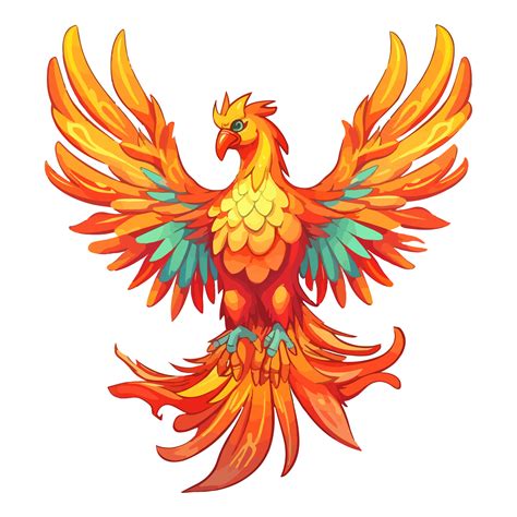 Mystical mythical character Phoenix, phoenix bird on a transparent ...