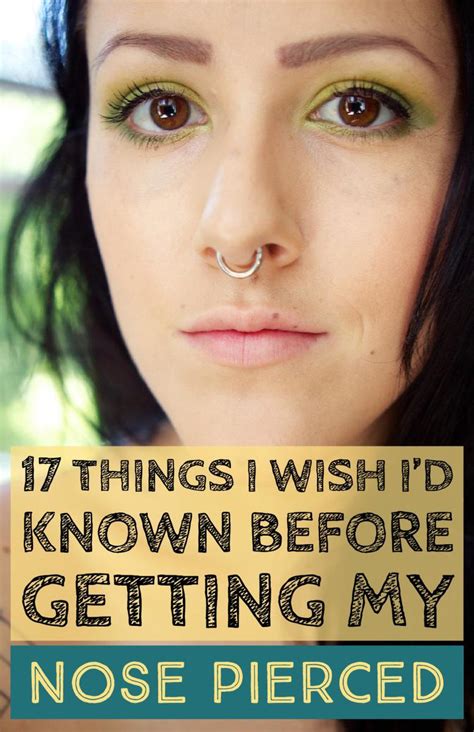 17 Things I Wish I’d Known Before I Got My Nose Pierced - TatRing