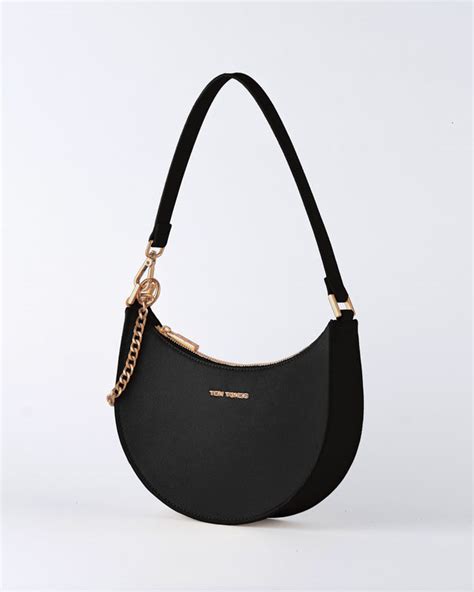 Black Half Moon Bag | Moon Bag Black | Ten Tones