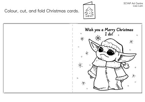 Printable Color and Cut Christmas Cards | SCYAP