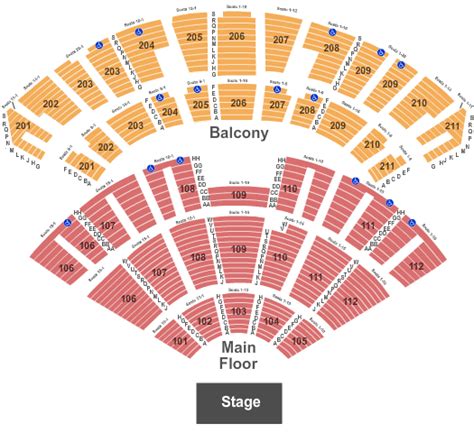 One World Theatre Seating Chart | Elcho Table