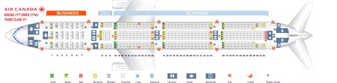 Seat map Boeing 777-300 Air Canada. Best seats in plane