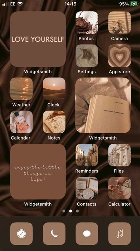 Aesthetic Fall IOS Home Screen Ideas : Brown Mood Wallpaper I Take You | Wedding Readings ...