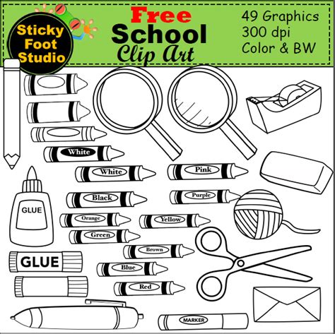 Free School Tools Clip Art For Teachers | Made By Teachers