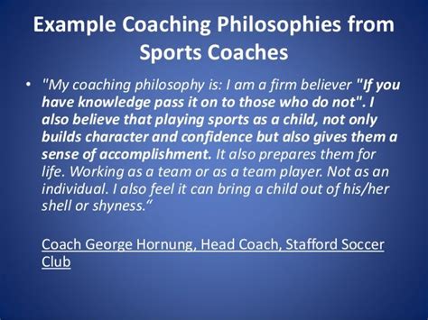 coaching philosophy