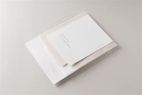 Natural Linen Wedding Invite — Paper&Toys