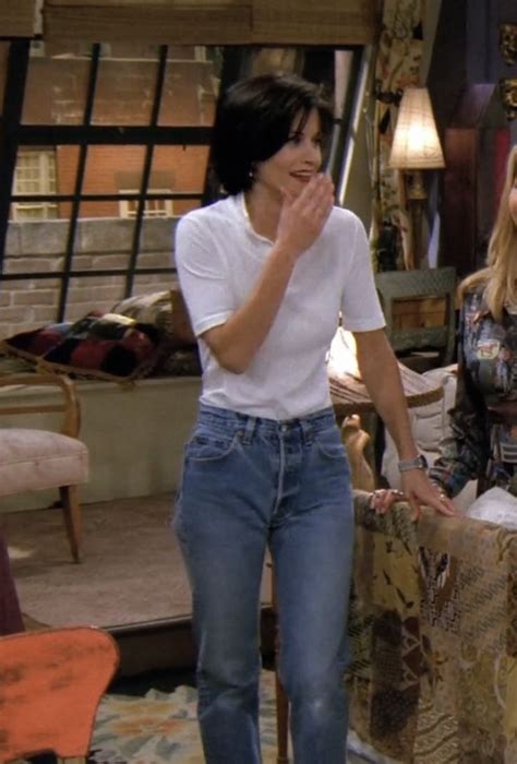 monica jeans and white shirt