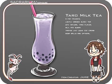 MAGE: Taro Milk Tea by Lowawawah on DeviantArt