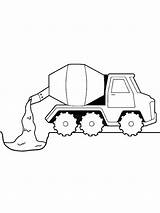 Cement Mixer coloring Pages sketch template