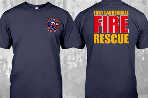 New Fire Department Fort Lauderdale US Unites States Firefighter Fighter Rescue Tshirt T-shirt ...