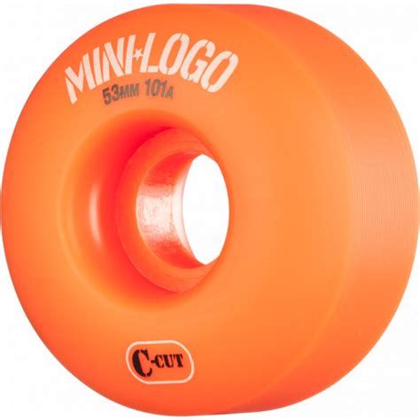 Mini Logo Skateboard Wheels C-cut 53mm 101A Orange 4pk - Mini Logo Skateboards