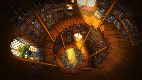 Wizard Tower Interior by David Abouaf | Fantasy setting, Fantasy world, Building art