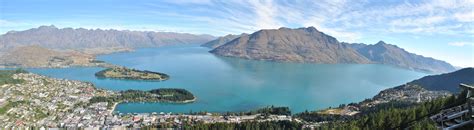 Panoramic view of Queenstown Lake Wakatipu – Feettogo