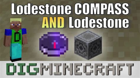 Lodestone Compass and Lodestone in Minecraft (Nether Update) - YouTube