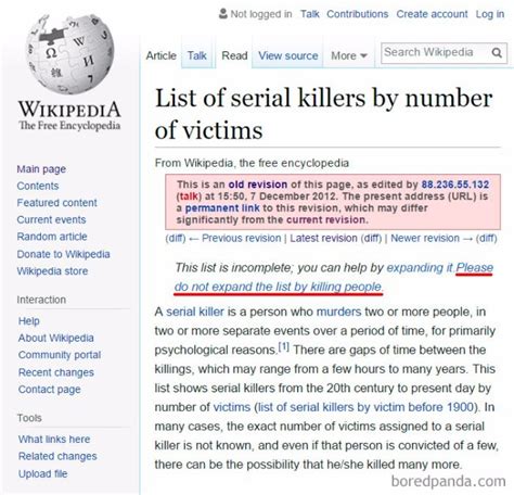 41 Funny Wikipedia Edits That Prove Fact Checking Is Overrated