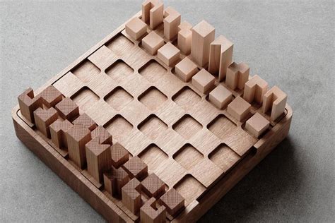 This Minimalist Chess + Checkers Set Will Be the Centerpiece of Your ...