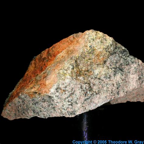 Uraninite, a sample of the element Uranium in the Periodic Table