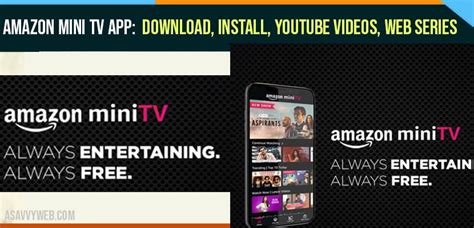 Amazon Mini TV App Download, Install, YouTube videos, Web Series - A ...