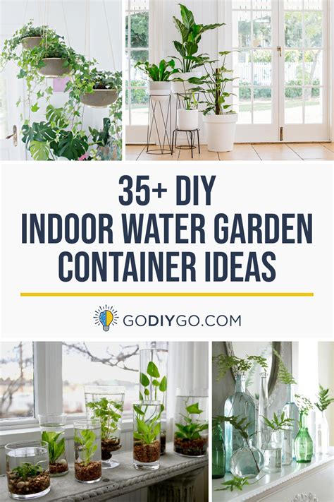 39 DIY Indoor Water Garden Container Ideas - GODIYGO.COM